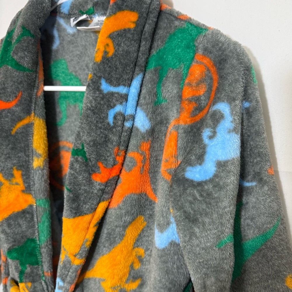 Jurassic World Kids Fleece Robe Dinosaur Print - Boys Size 6/7 - Picture 6 of 14